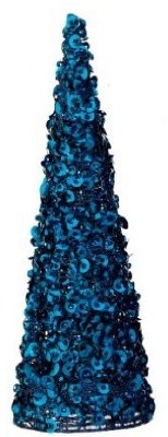 12" Dark Blue Cone Christmas Tree