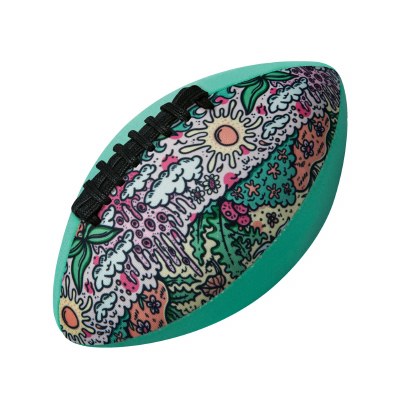 6" Aqua Tropical Beach Football