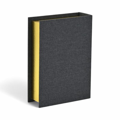 11" x 8" Large Dark Gray Decorative Book Box