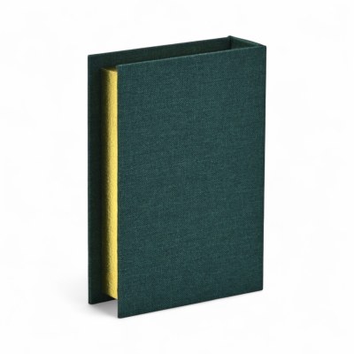 9" x 6" Small Dark Green Decorative Book Box