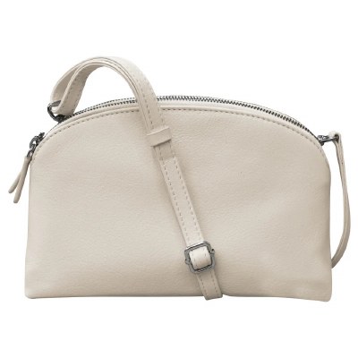 6" x 9" Bone Double Zip Dome Bag