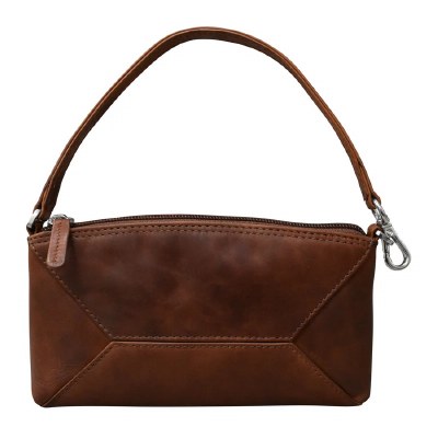 5" x 8" Rustic Brown Envelope Pouch Wristlet