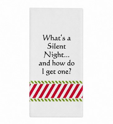 "What's a Silent Night and How Do I Get One?" Christmas Kitchen Towel