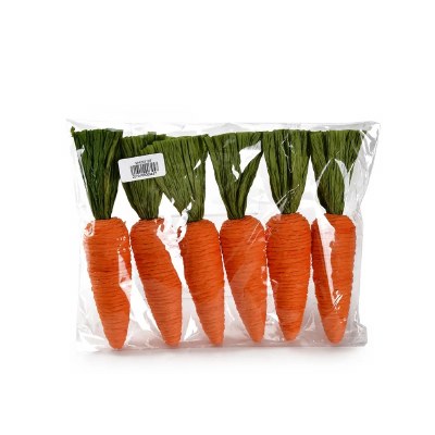 Bag of Six 8" Faux Carrots