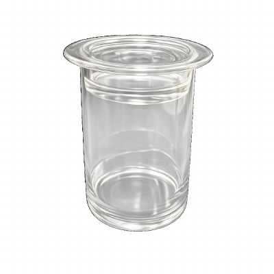 6.5" Clear Fillable Pillar Candle Holder