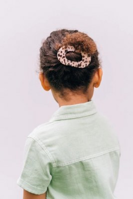 Small Blonde Tortoise Flat Round Hair Clip