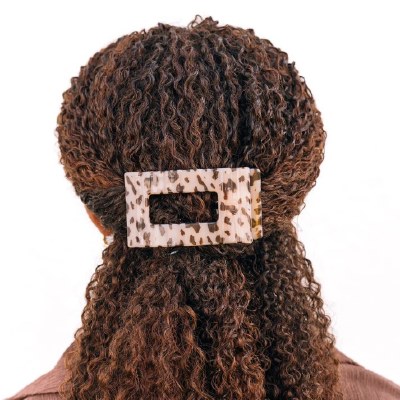 Medium Blonde Tortoise Flat Rectangle Hair Clip