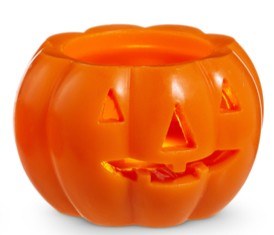 3" LED Orange Jack-O-Lantern Candle