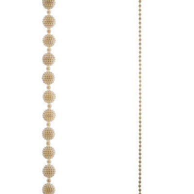 6' White Faux Pearl Ball Garland