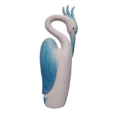 17' Blue and White Polyresin Coastal Heron Bust