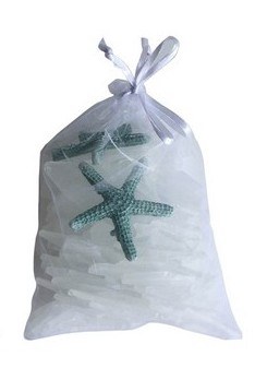 6" Bag of White Seaglass
