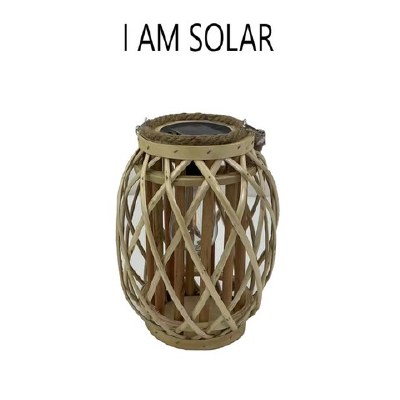 11" LED Natural Solar Lantern