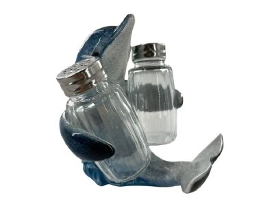 5" Dolphin Holding Salt & Pepper Shakers