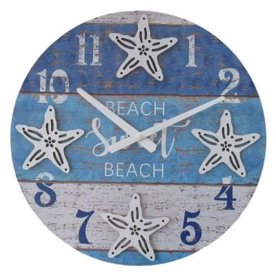 15" Round Starfish Clock