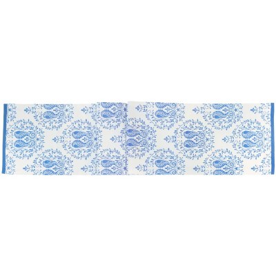 13" x 72" Two Blue Seahorses Table Runner