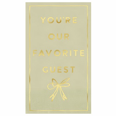 8" x 4" "You're Our Favorite Guest" Guest Towels