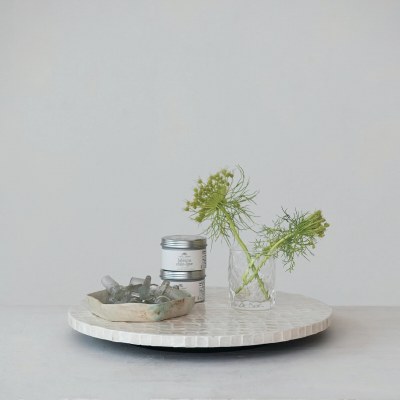 16" Round Capiz Lazy Susan