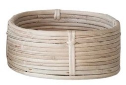 8" x 12" Oval Natural Rattan Basket
