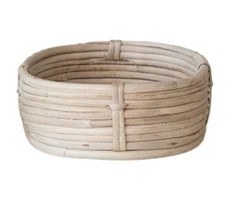 7" x 10" Oval Natural Rattan Basket