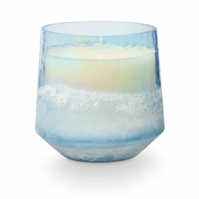 4" Citrus Crush Frangance Candle in a Blue Glass Jar