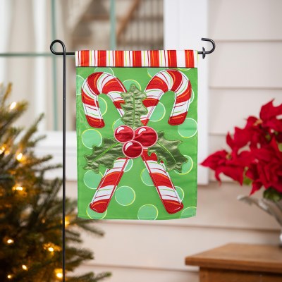 18" x 13" Candy Cane Bundle Mini Christmas Garden Flag