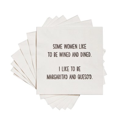 5" Square Some women like to be wined and dined Beverage Napkins