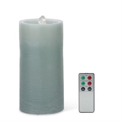 4" x 8" LED Green Fountain Candle