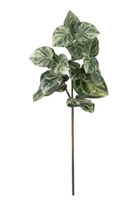 36" Faux Green and Cream Anthurium Spray