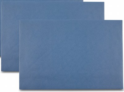 12" x 18" Blue Manhasset Reversible Vegan Leather Placemat