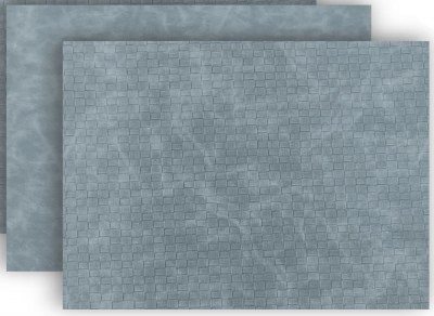 12" x 18" Blue Sorrento Reversible Vegan Leather Placemat
