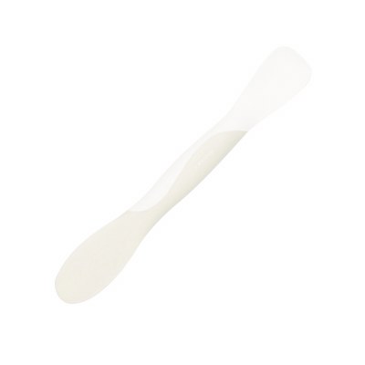 8" Beige and White Scoop Spreader