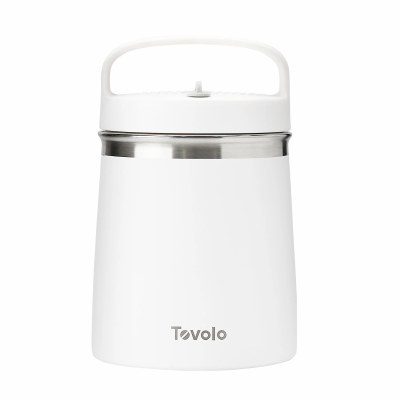 2 Quart White Stainless Steel Insulated Container