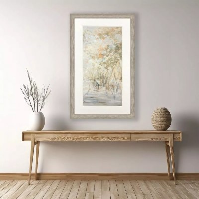 52" x 32" Illume Landscape 3 Coastal Framed Print Under Glass