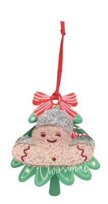 Gingerbread Man Claw Clip by Mud Pie