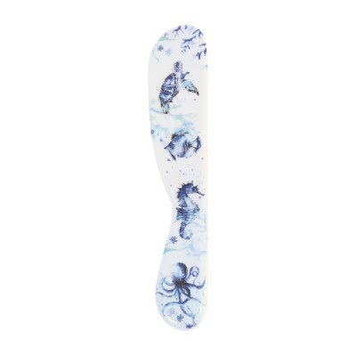 6" Blue Sea Life Melamine Spreader