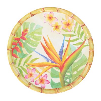 11" Round Bird of Paradise Melamine Plate