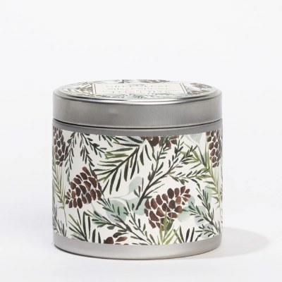 4 Oz Silver Spruce Fragrance Tin Candle
