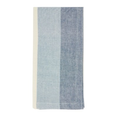 18" Two-Toned Blue Stripe Fabric Napkin
