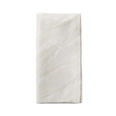 20" Ivory Metallic Shimmer Cloth Napkin