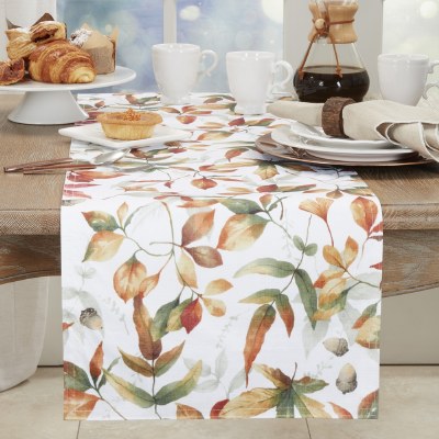72" Fall Leaves Table Runner Fall and Thanksgiving