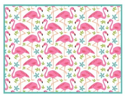 15" x 20" Flamingo Drying Mat