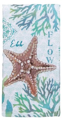 26" x 16" Beachcombers Starfish Kitchen Towel