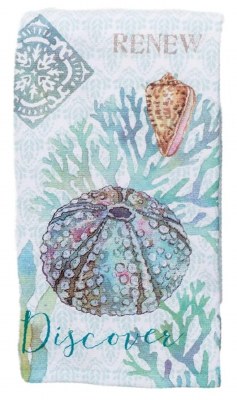 26" x 16" Beachcombers Urchin Kitchen Towel