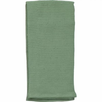 28" x 18" Green Waffle Kitchen Towel