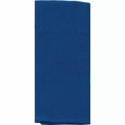 28" x 18" Dark Blue Waffle Kitchen Towel
