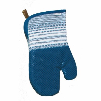 13" Dark Blue Silicone Oven Mitt