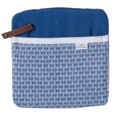 8" Sq Dark Blue Pocket Mitt