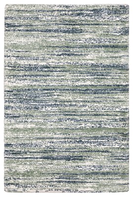 5.3' x 7' Blue and White Galileo 08 Rug
