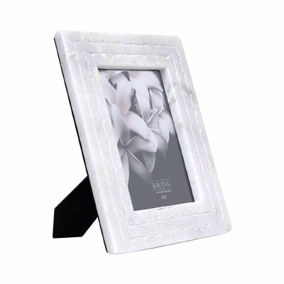 5" x 7" White Marble Picture Frame