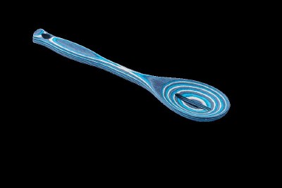 12" Blue Abyss Wood Slot Spoon